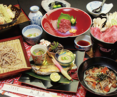 松葉荘食事の例画像